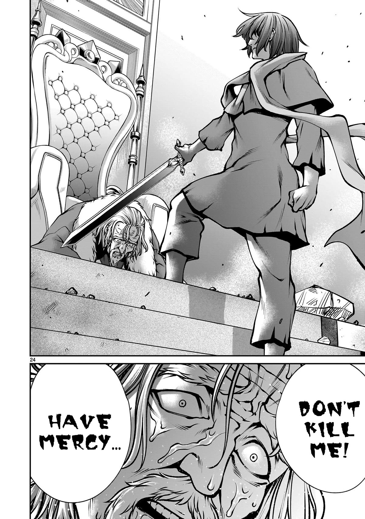 Her Strongest Ability Is Begging for Mercy, the Frustrating World Conquest Adventures of a Former Demon King Chapter 5 page 23 - Chapter 5: "Begging a Dog for Mercy"