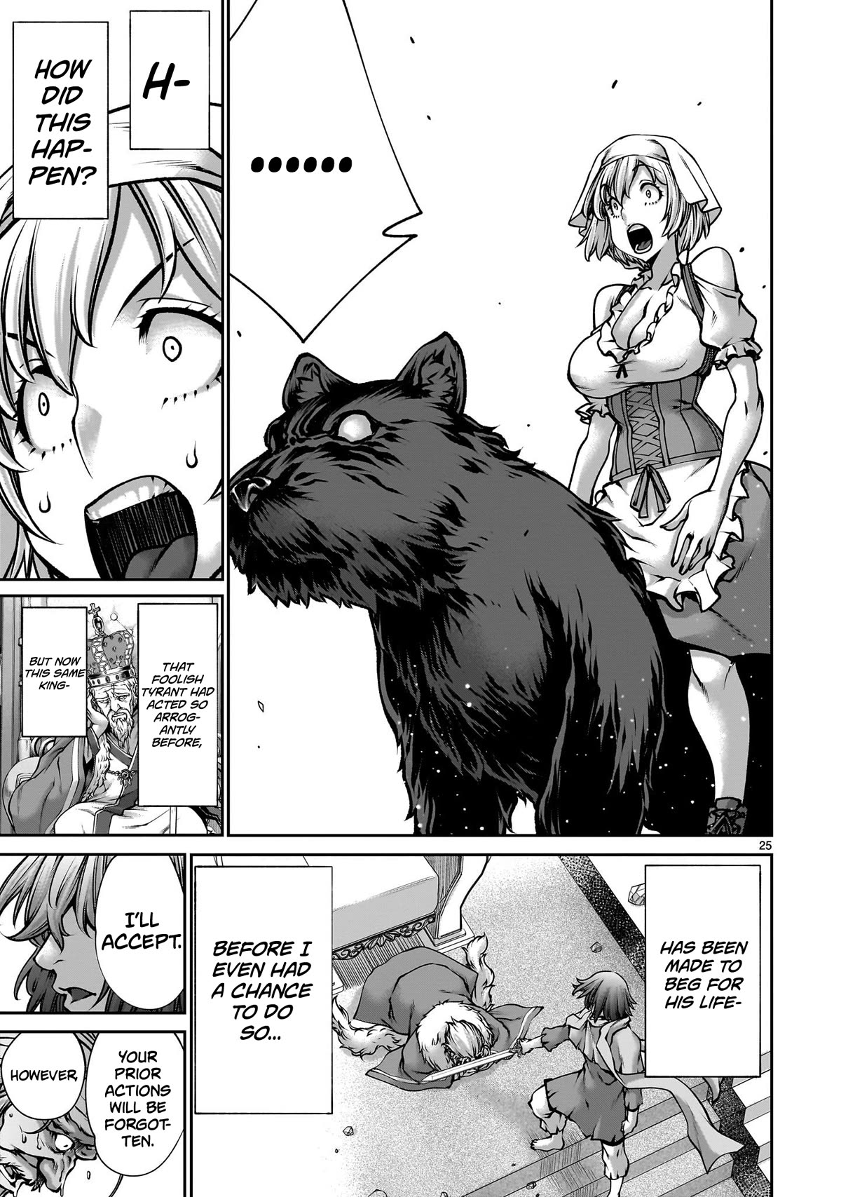Her Strongest Ability Is Begging for Mercy, the Frustrating World Conquest Adventures of a Former Demon King Chapter 5 page 24 - Chapter 5: "Begging a Dog for Mercy"