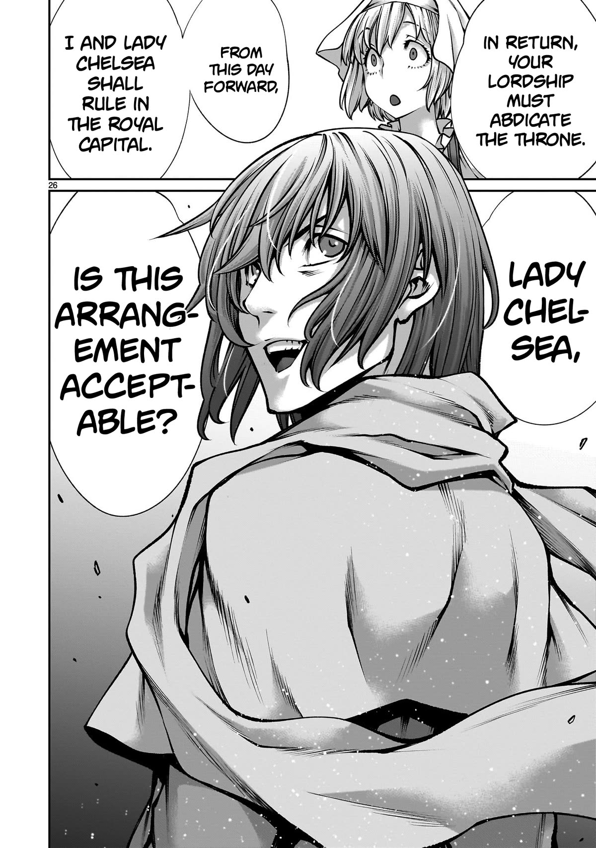 Her Strongest Ability Is Begging for Mercy, the Frustrating World Conquest Adventures of a Former Demon King Chapter 5 page 25 - Chapter 5: "Begging a Dog for Mercy"