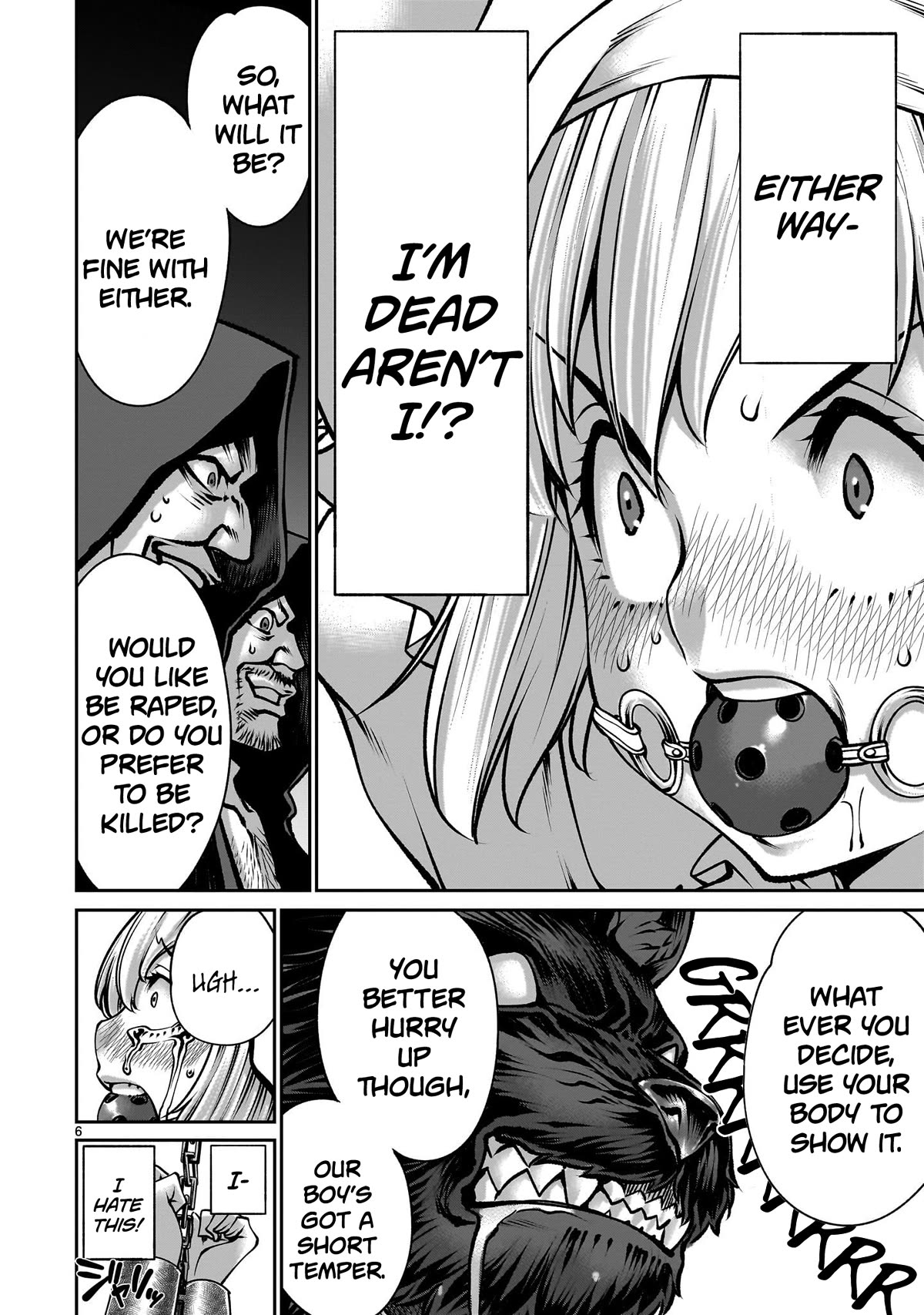Her Strongest Ability Is Begging for Mercy, the Frustrating World Conquest Adventures of a Former Demon King Chapter 5 page 6 - Chapter 5: "Begging a Dog for Mercy"