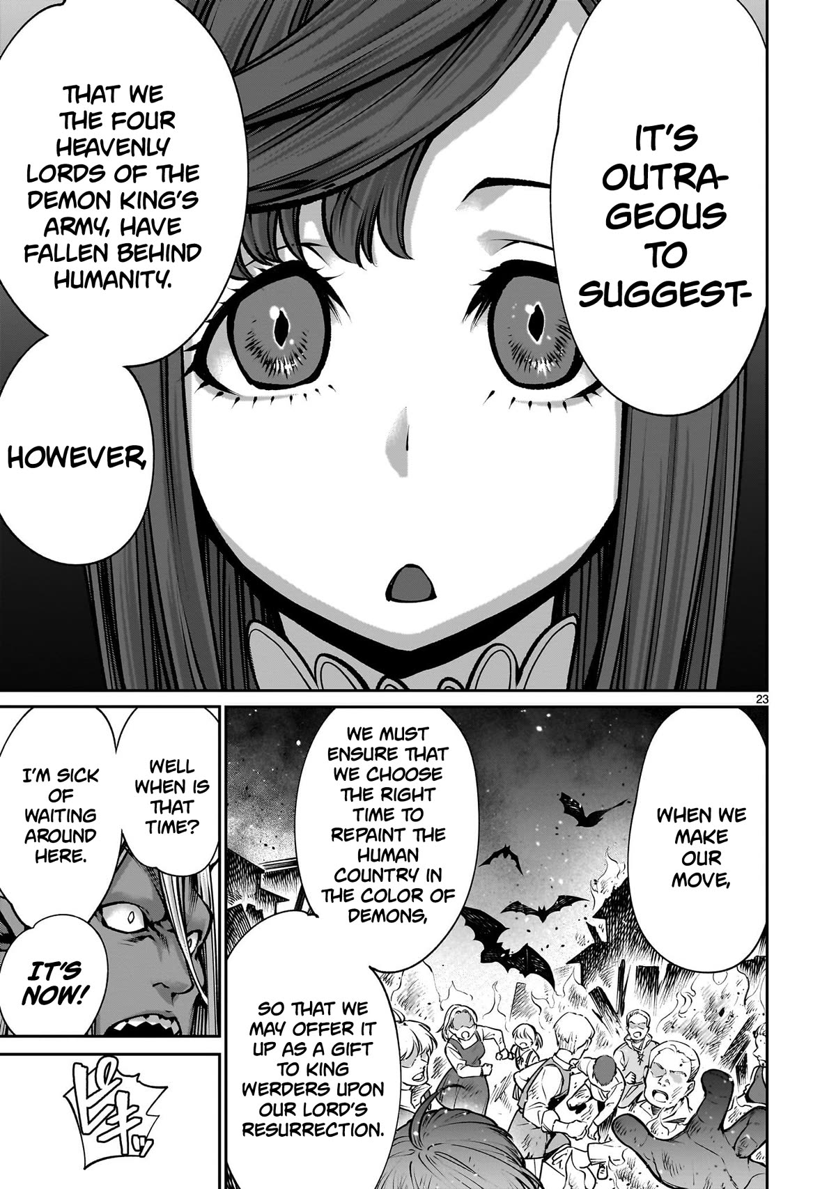 Her Strongest Ability Is Begging for Mercy, the Frustrating World Conquest Adventures of a Former Demon King Chapter 6 page 21 - Chapter 6: "Begging For Mercy is Invincible"