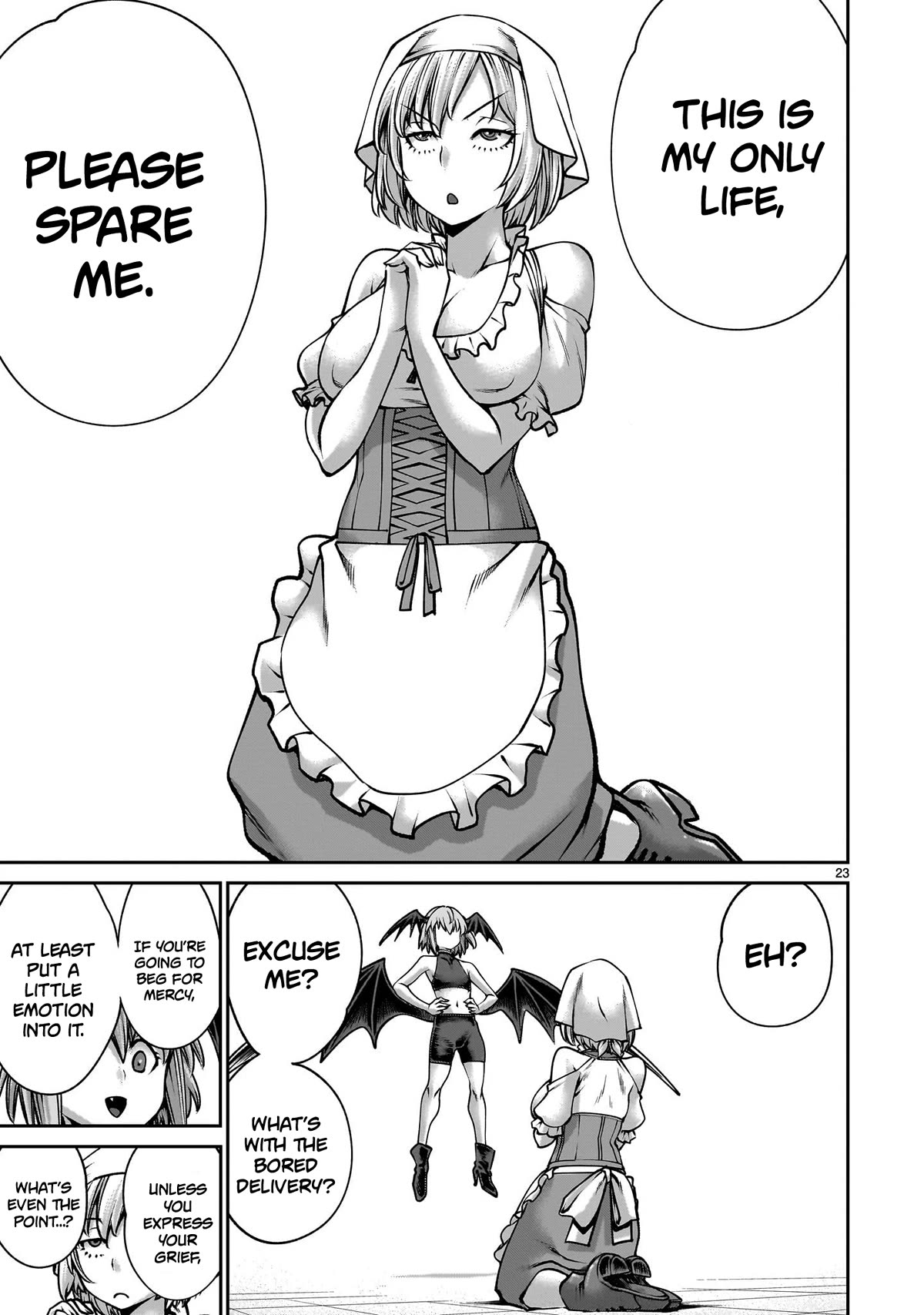 Her Strongest Ability Is Begging for Mercy, the Frustrating World Conquest Adventures of a Former Demon King Chapter 7 page 23 - Chapter 7: "Begging for Mercy in A Dream"