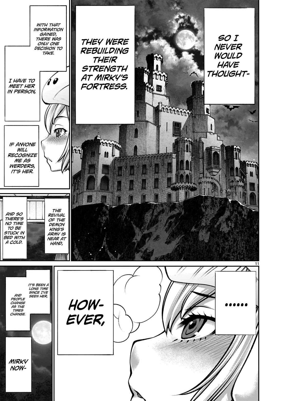 Her Strongest Ability Is Begging for Mercy, the Frustrating World Conquest Adventures of a Former Demon King Chapter 8 page 11 - Chapter 8: "Memory of Begging for Mercy"