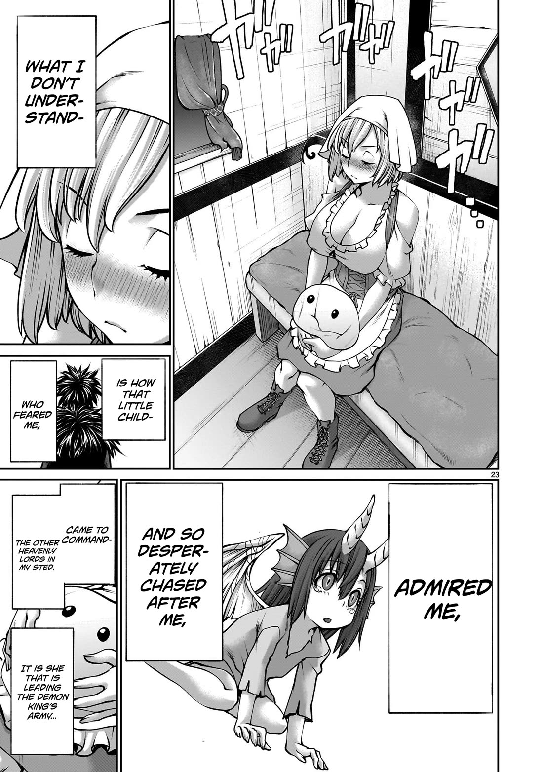 Her Strongest Ability Is Begging for Mercy, the Frustrating World Conquest Adventures of a Former Demon King Chapter 8 page 23 - Chapter 8: "Memory of Begging for Mercy"
