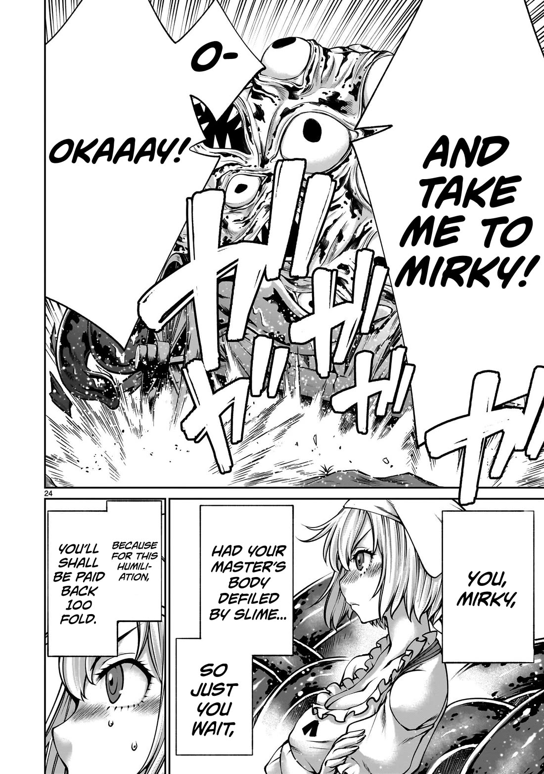 Her Strongest Ability Is Begging for Mercy, the Frustrating World Conquest Adventures of a Former Demon King Chapter 9 page 21 - Chapter 9: "Begging For Mercy From Tentacles"