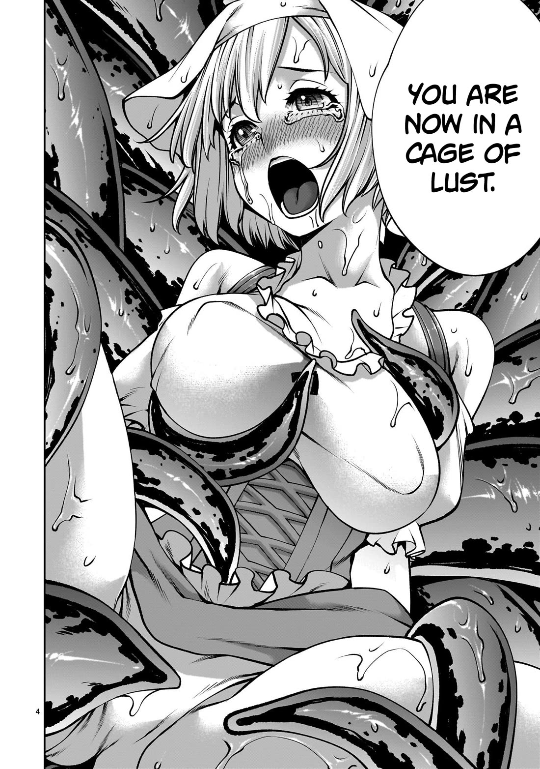 Her Strongest Ability Is Begging for Mercy, the Frustrating World Conquest Adventures of a Former Demon King Chapter 9 page 4 - Chapter 9: "Begging For Mercy From Tentacles"