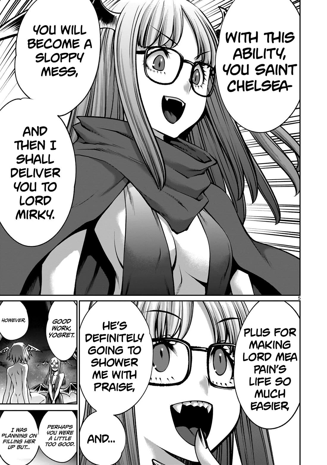 Her Strongest Ability Is Begging for Mercy, the Frustrating World Conquest Adventures of a Former Demon King Chapter 9 page 5 - Chapter 9: "Begging For Mercy From Tentacles"