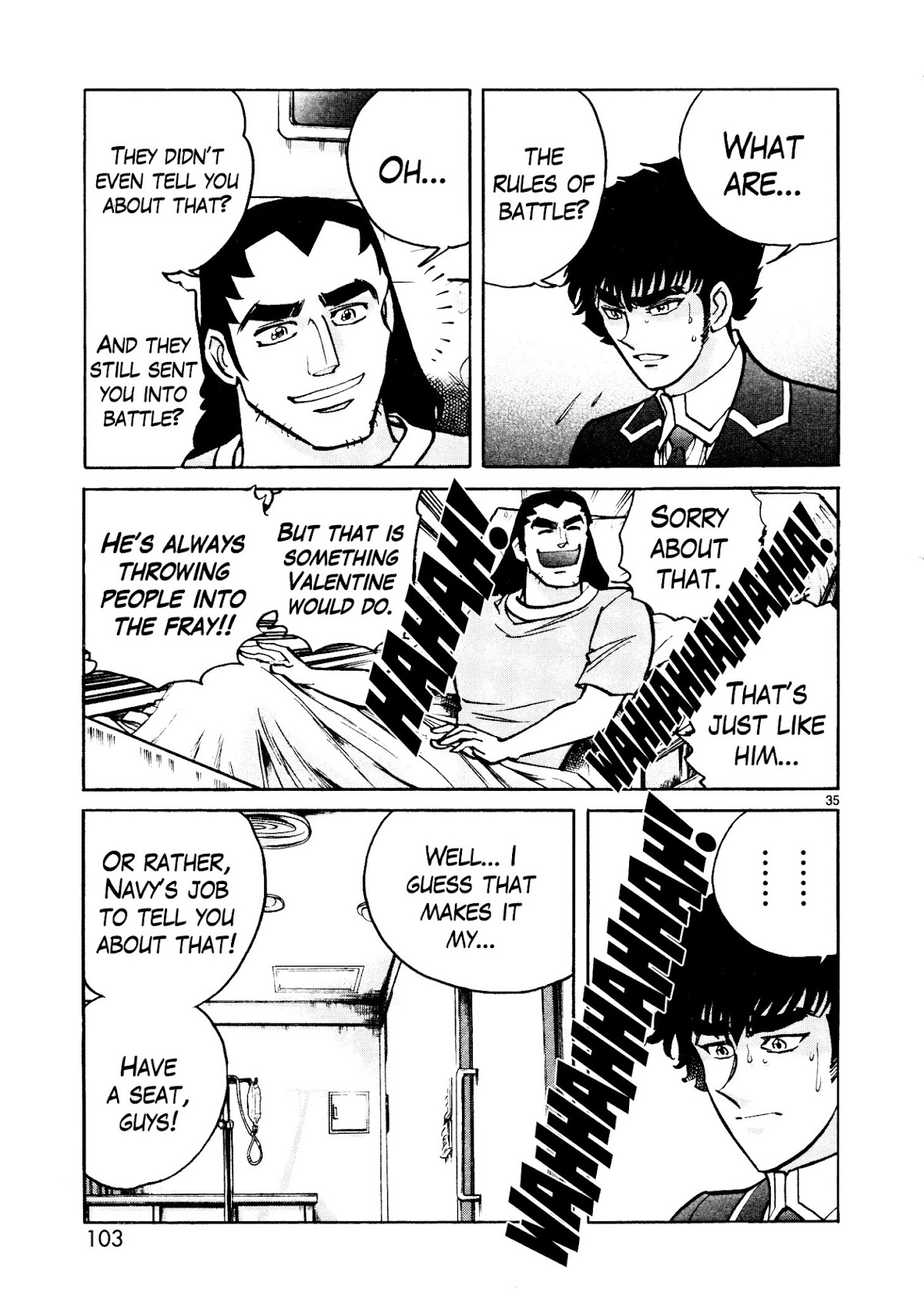 Hero Company Chapter 9 page 35 - Chapter 9: Protect the Rules of Battle!!