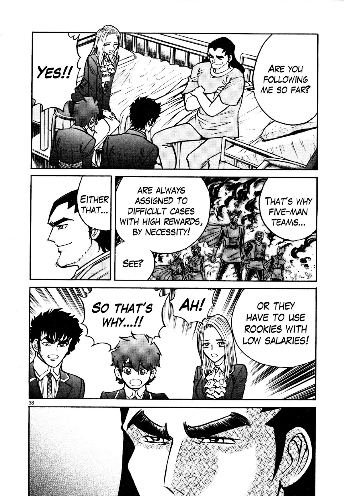 Hero Company Chapter 9 page 38 - Chapter 9: Protect the Rules of Battle!!