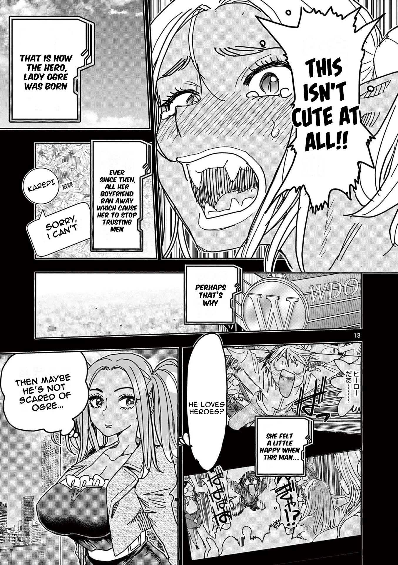 Hero Girl × Healer Boy: Touch or Death Chapter 12 page 13 - Chapter 12: Lady Ogre’s Circumstances