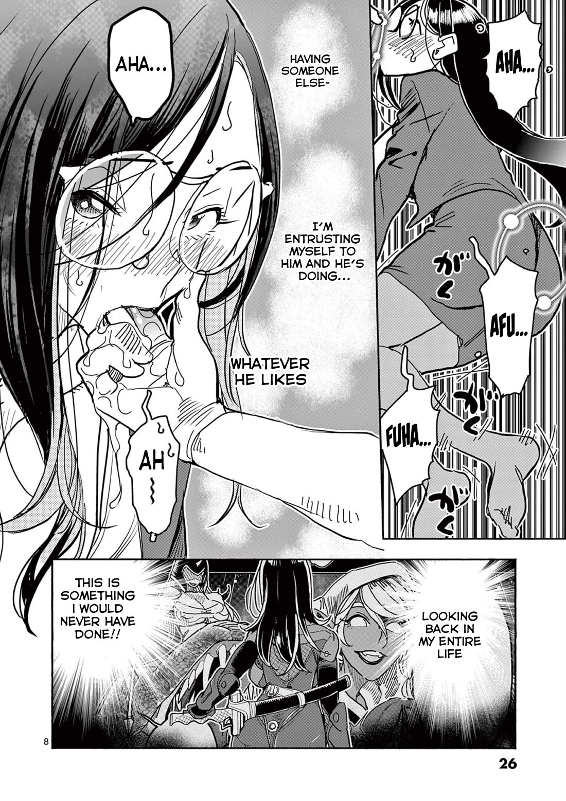 Hero Girl × Healer Boy: Touch or Death Chapter 41 page 8 - Chapter 41: Shadow, Yielding To Pleasure!!