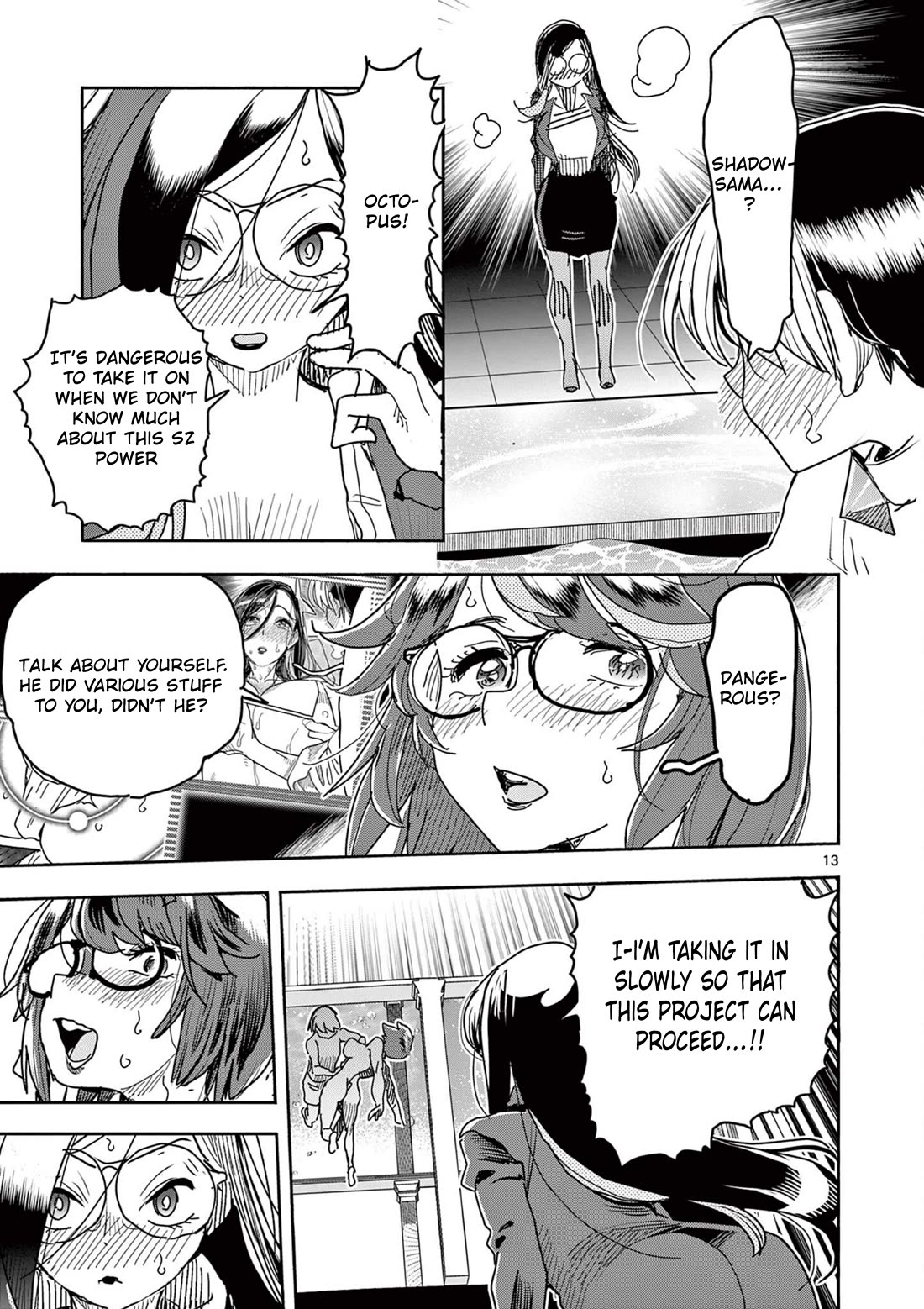 Hero Girl × Healer Boy: Touch or Death Chapter 44 page 13 - Chapter 44: An Octopus Charm Pressure Point!!