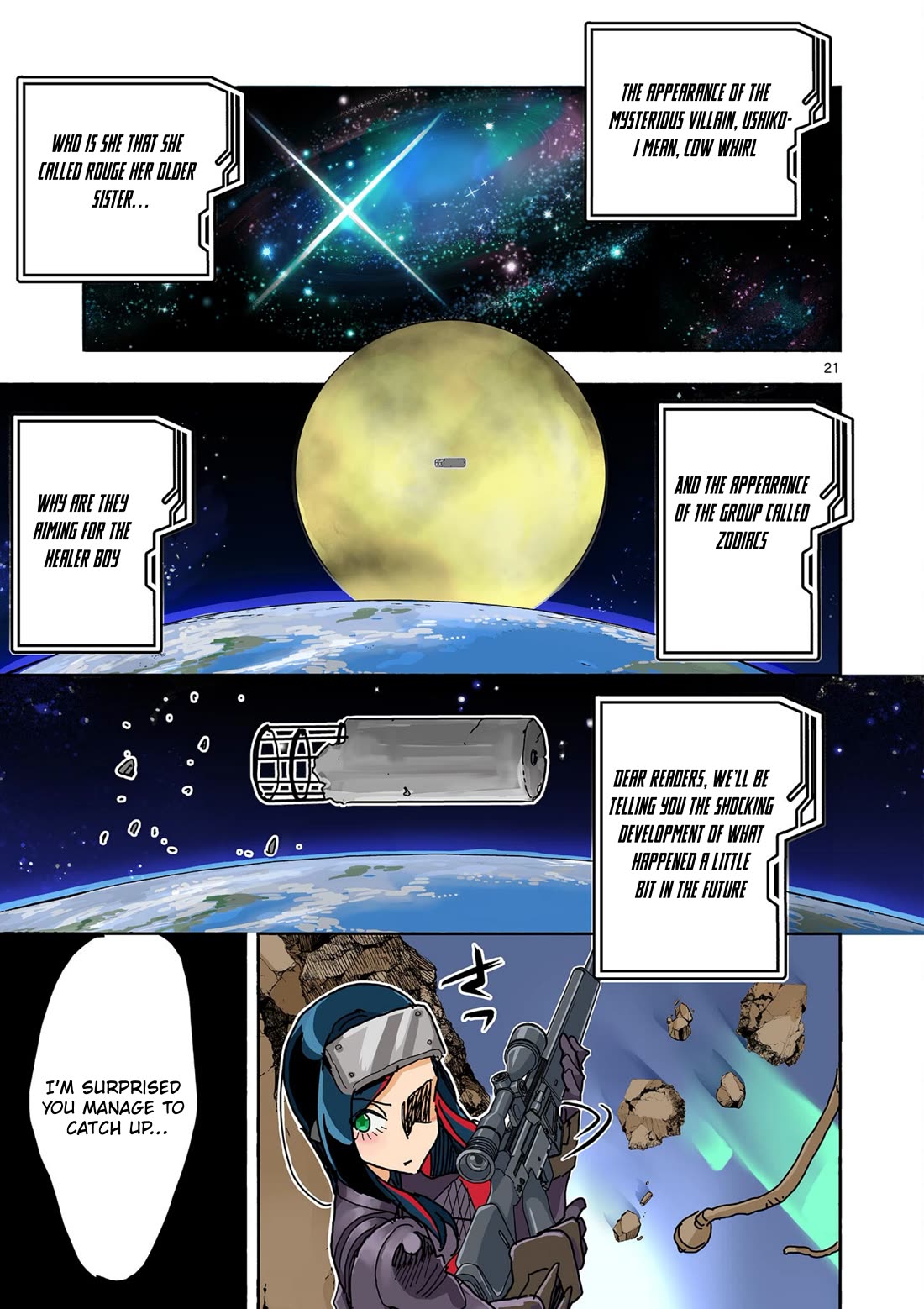 Hero Girl × Healer Boy: Touch or Death Chapter 50 page 21 - Chapter 50: Moonlight Villain!!