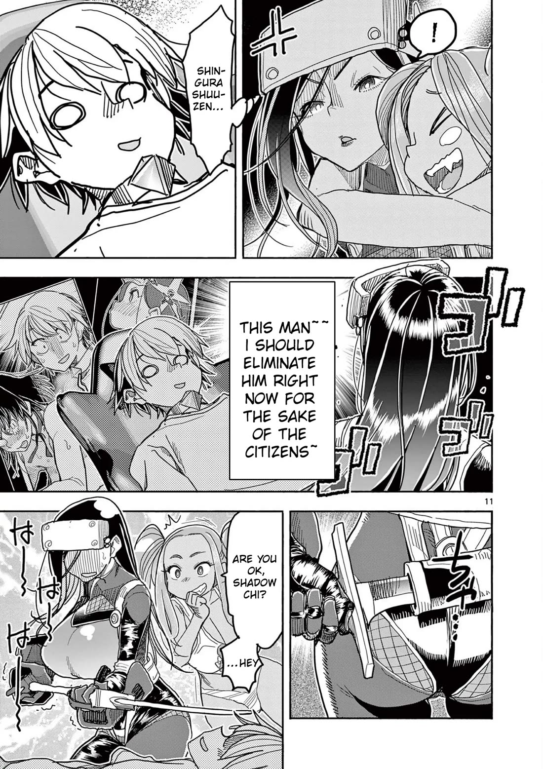 Hero Girl × Healer Boy: Touch or Death Chapter 57 page 11 - Chapter 57: Shadow's Outburst!!