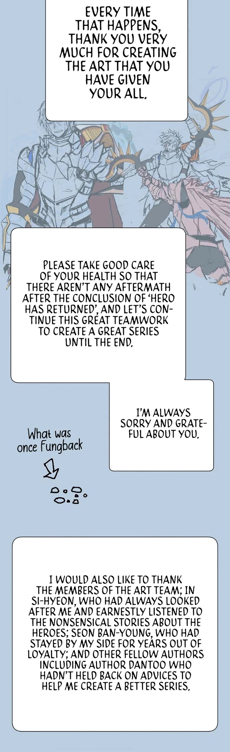 Hero Has Returned Chapter 84.5 page 17 - Chapter 84.5: Season 1 Afterword