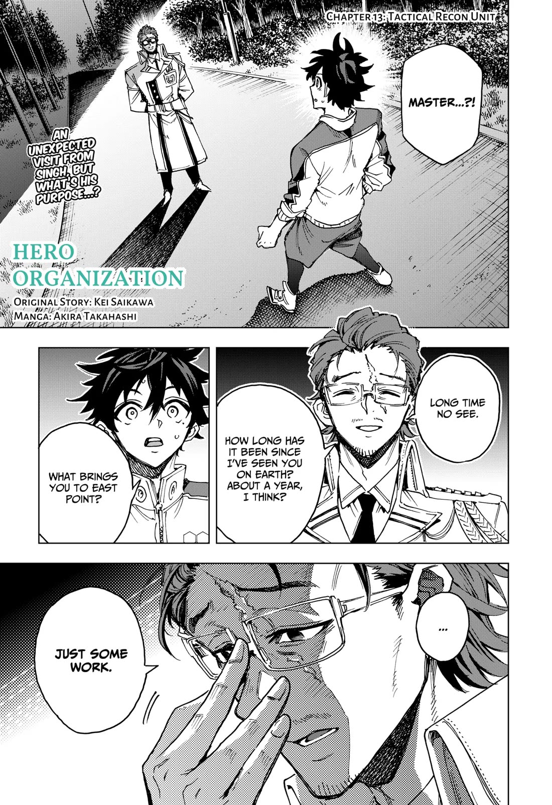 Hero Organization Chapter 13 page 1 - Chapter 13: Tactical Recon Unit