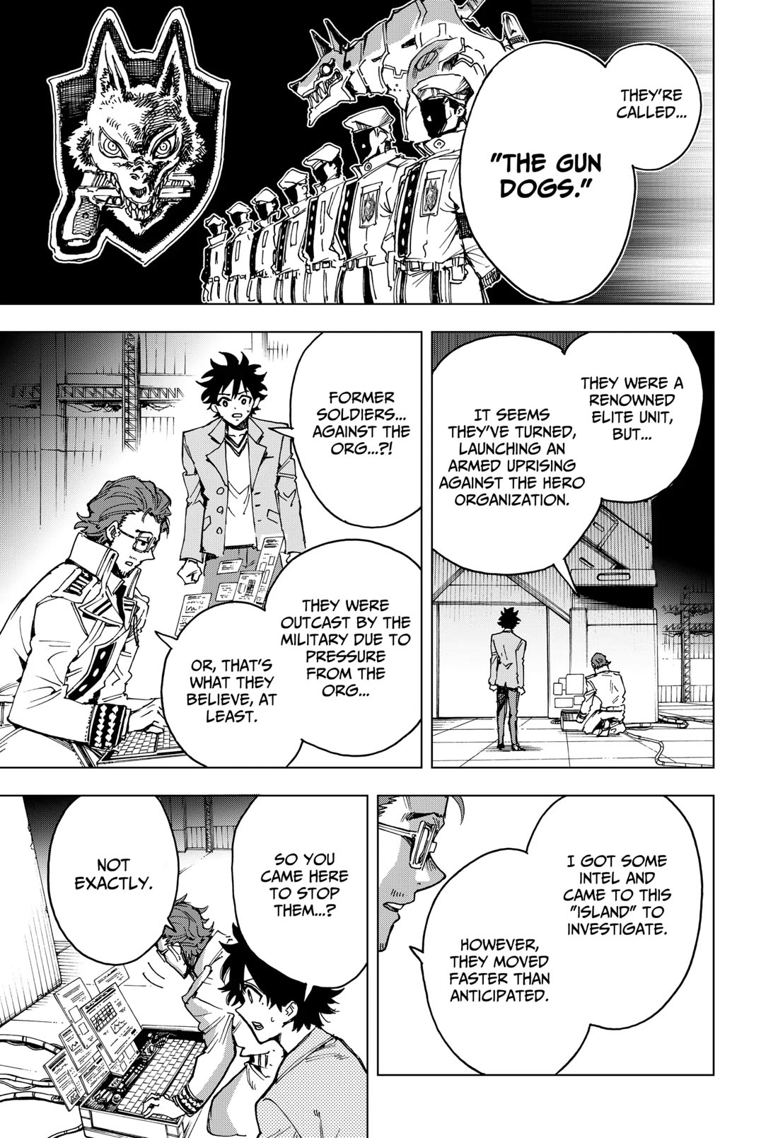 Hero Organization Chapter 14 page 17 - Chapter 14: The Gun Dogs