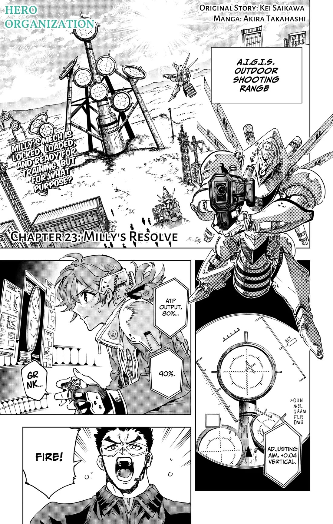 Hero Organization Chapter 23 page 1 - Chapter 23: Milly's Resolve