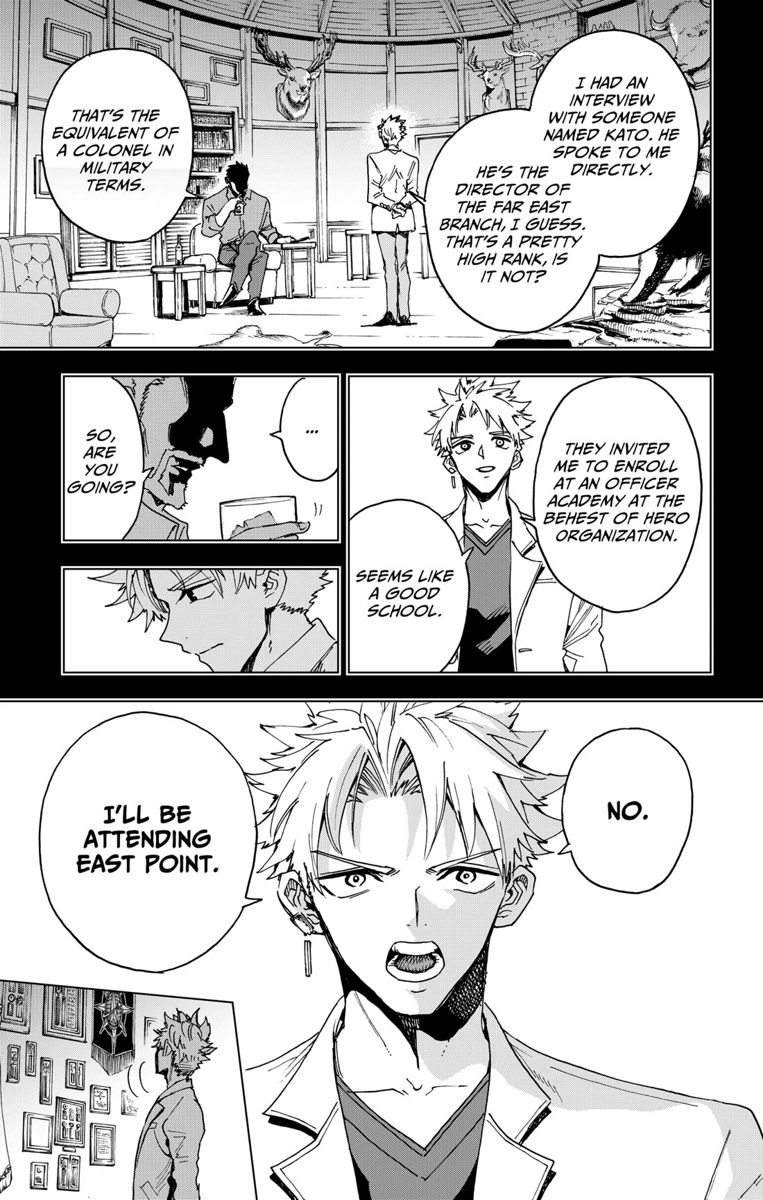 Hero Organization Chapter 30 page 9 - Chapter 30: A.I.G.I.S. VR Match, Act 2: Heavenly Flight