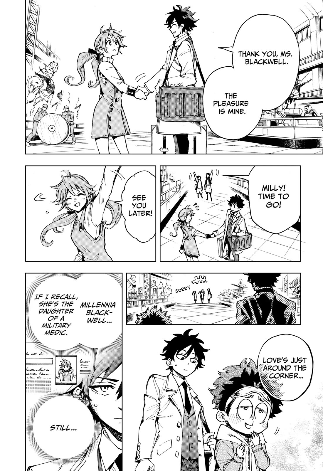 Hero Organization Chapter 5 page 6 - Chapter 5: Girl in the A.I.G.IS.