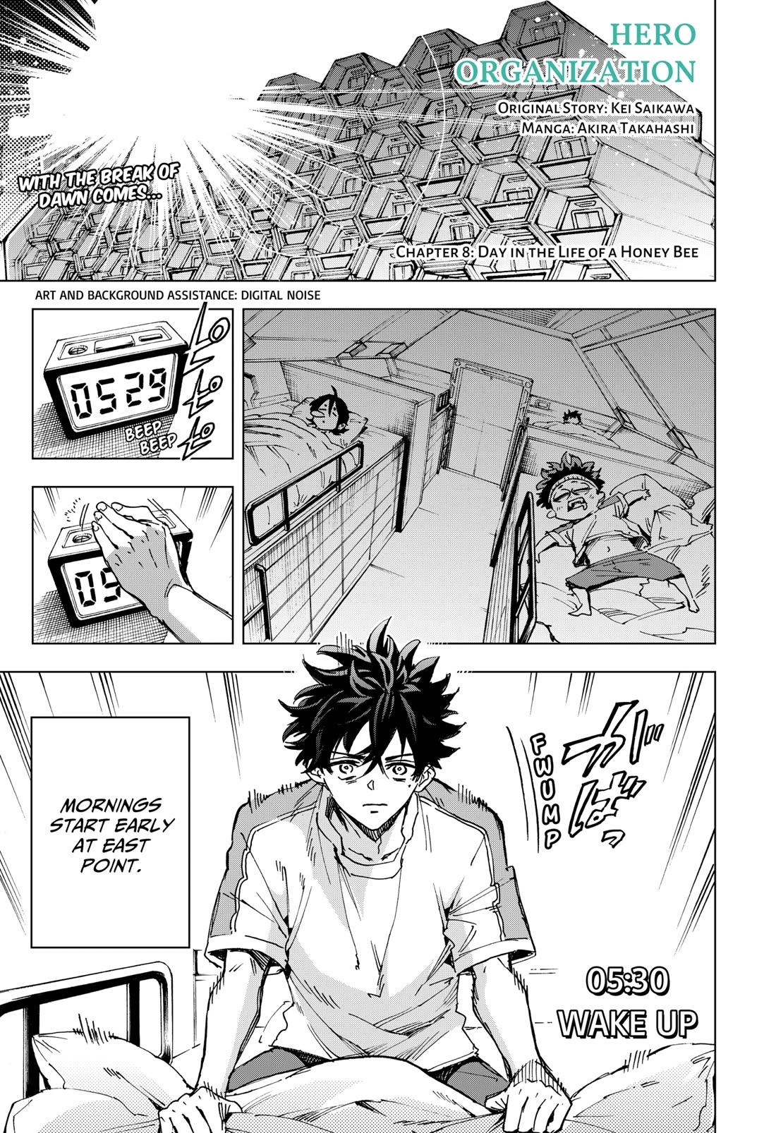 Hero Organization Chapter 8 page 1 - Chapter 8: Day in the Life of a Honey Bee