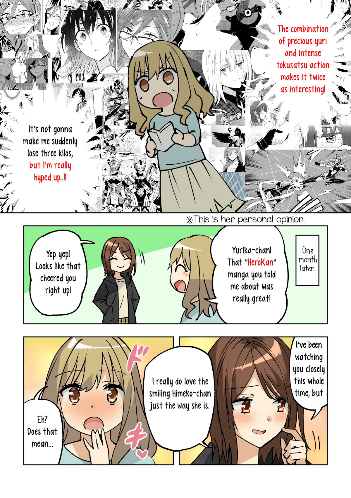 Hero-san and Former General-san Chapter 12.5 page 3 - Chapter 12.5: Extra: I Tried Promoting My Manga Like One of Those Dieting Ads You Often See On YouTube Lately