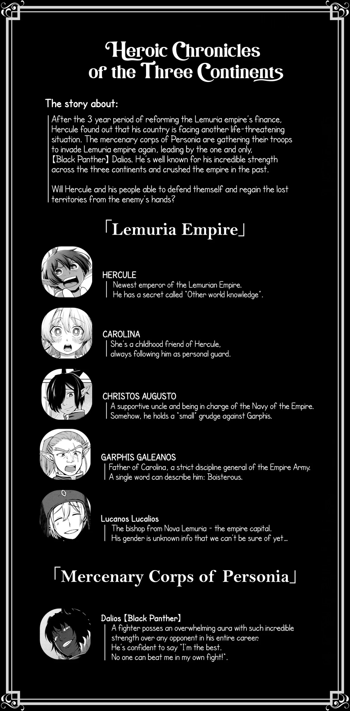 Heroic Chronicles of the Three Continents Chapter 7 page 1 - Chapter 7: Personia War II