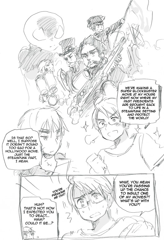 Hetalia World Stars Chapter 11.3 page 1 - Chapter 11.3 : America's crazy about steampunk, too
