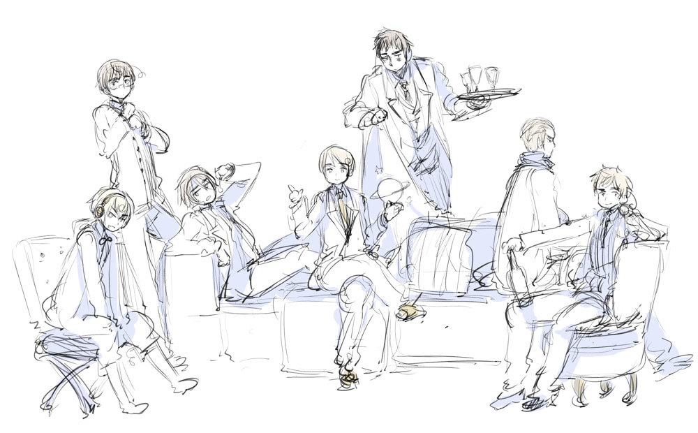 Hetalia World Stars Chapter 9.2-1 page 5 - Chapter 9.2 : and this is what I've been doing.