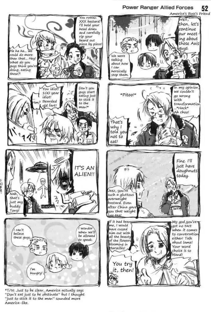 Hetalia Chapter 1.4-5 page 2 - Vol.1 Chapter 4.5: Power Rangers Allied Forces (Part 2)