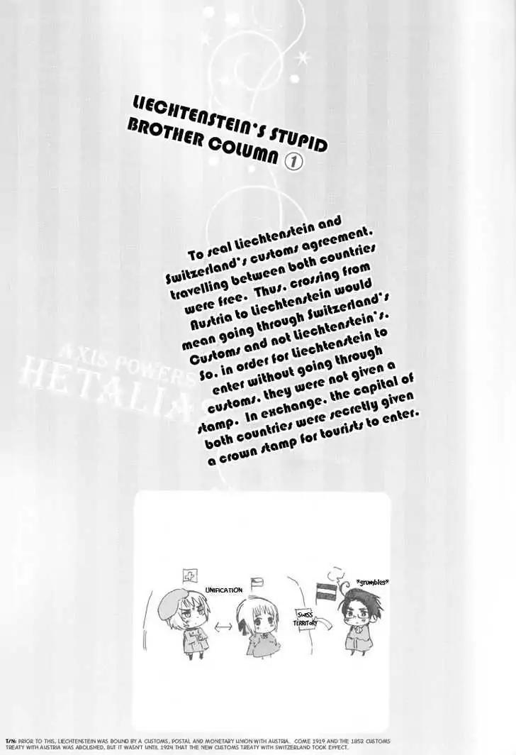 Hetalia Chapter 2.5 page 1 - Vol.2 Chapter 5: Liechtenstein's Diary On "Stupid Big Brother"