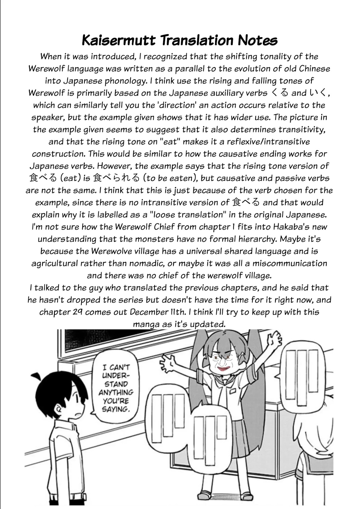Heterogenia Linguistico Chapter 28 page 21 - Chapter 28: I Tried To Classify All Sorts of Monsters