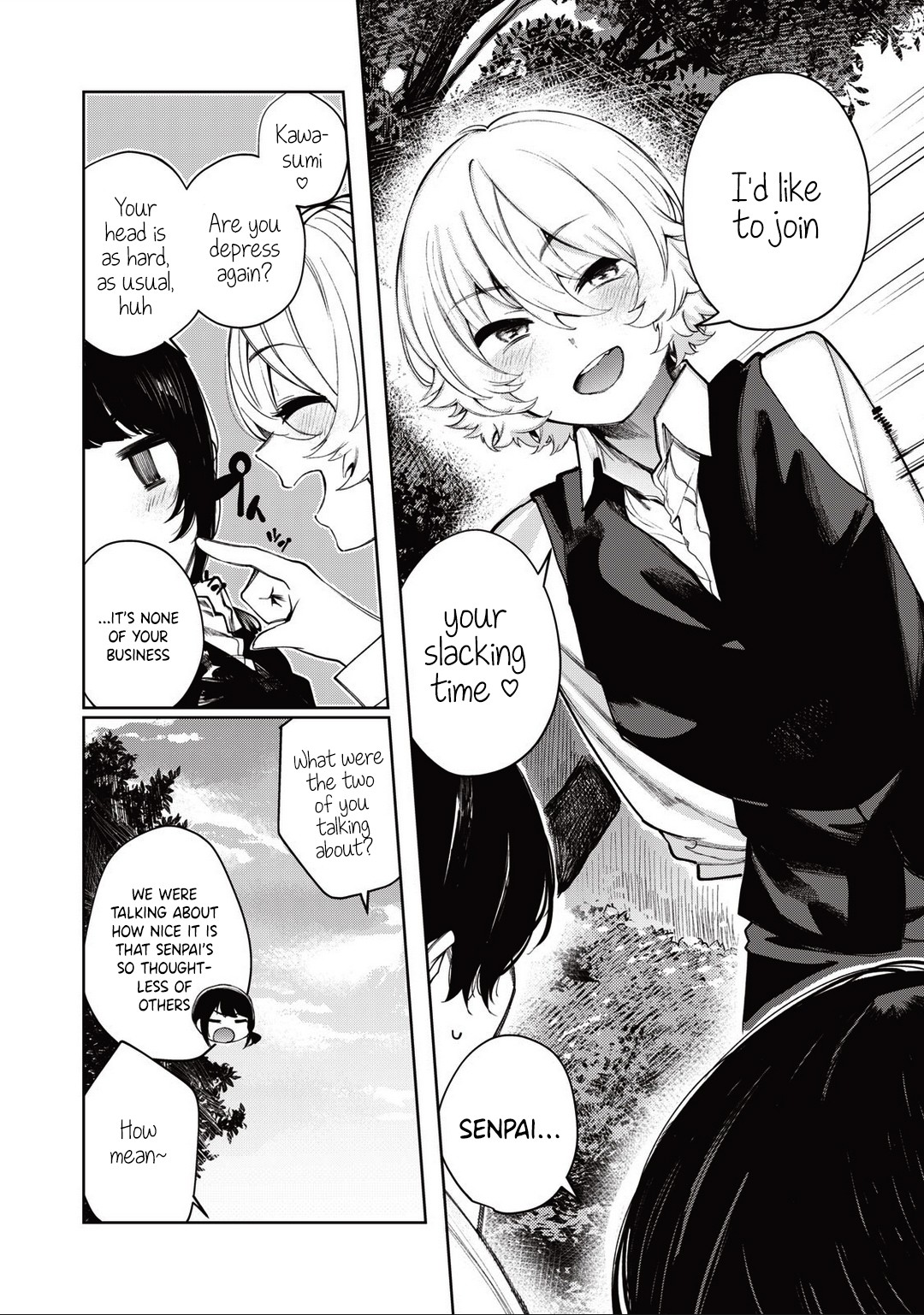 Hey boy! Let's take a break. Chapter 12 page 13 - Chapter 12: Please Cheer Up?