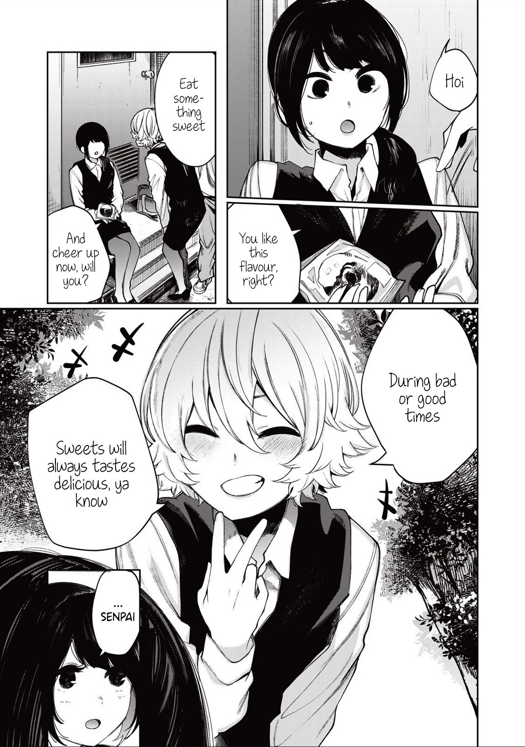 Hey boy! Let's take a break. Chapter 12 page 14 - Chapter 12: Please Cheer Up?