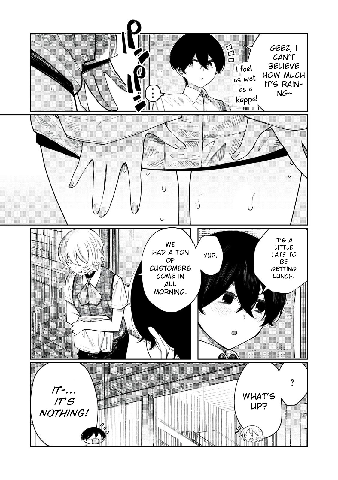 Hey boy! Let's take a break. Chapter 24 page 5 - Chapter 24: Wanna stay out of the rain?