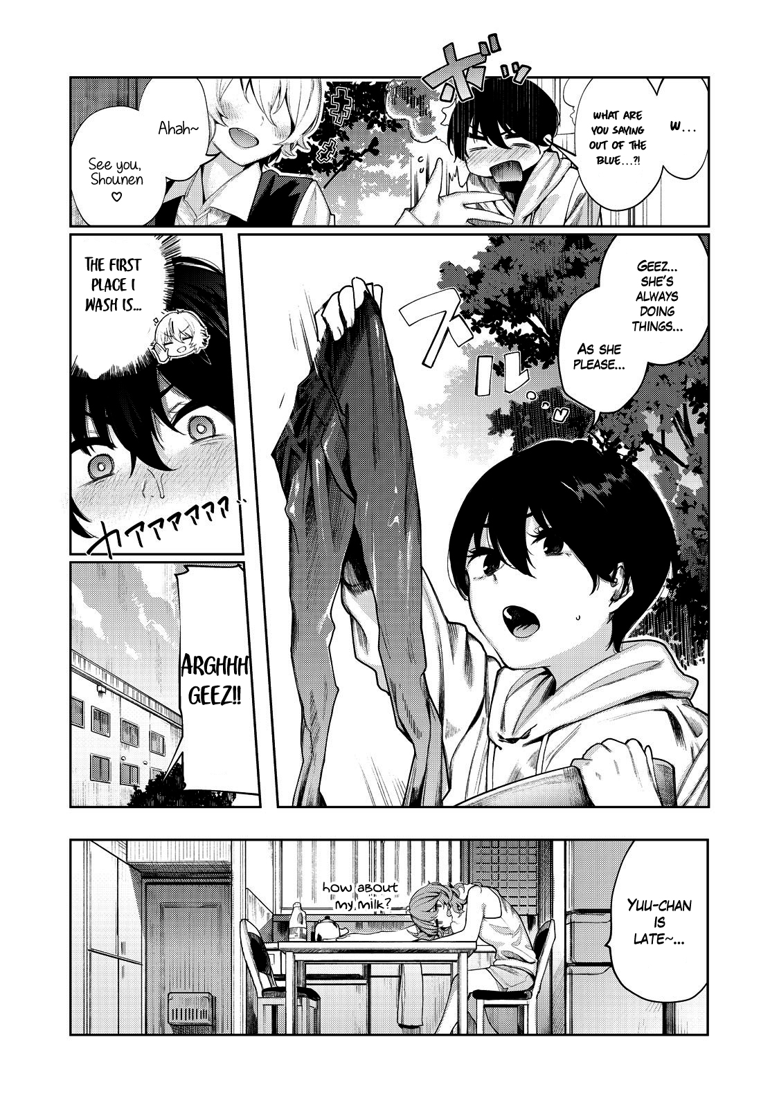 Hey boy! Let's take a break. Chapter 3 page 15 - Chapter 3: Let's Get Soaked?