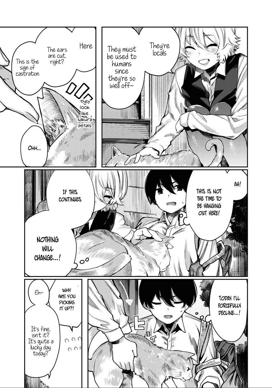 Hey boy! Let's take a break. Chapter 8 page 6 - Chapter 8: Let's Mofu? (Fluffy)