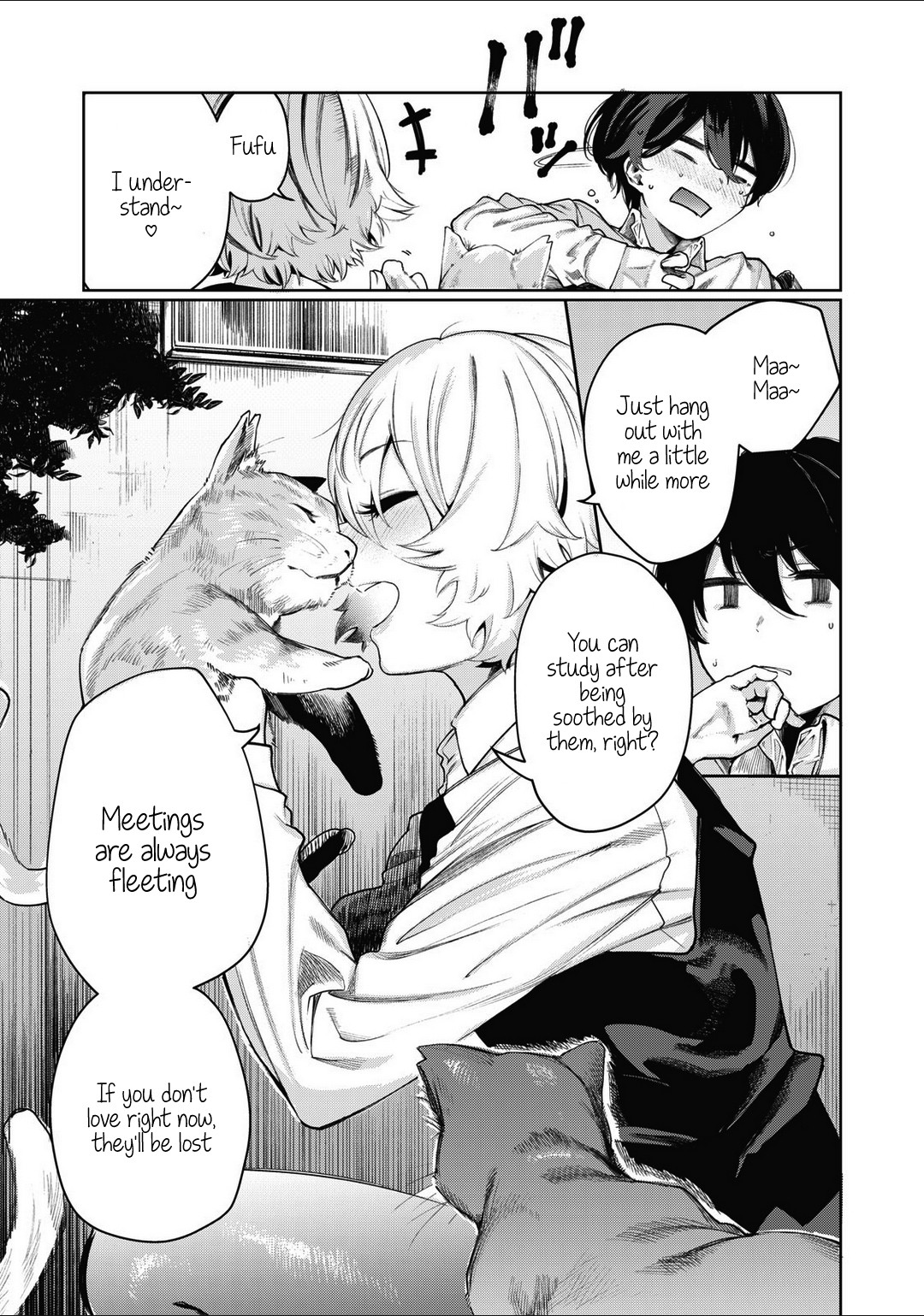 Hey boy! Let's take a break. Chapter 8 page 8 - Chapter 8: Let's Mofu? (Fluffy)