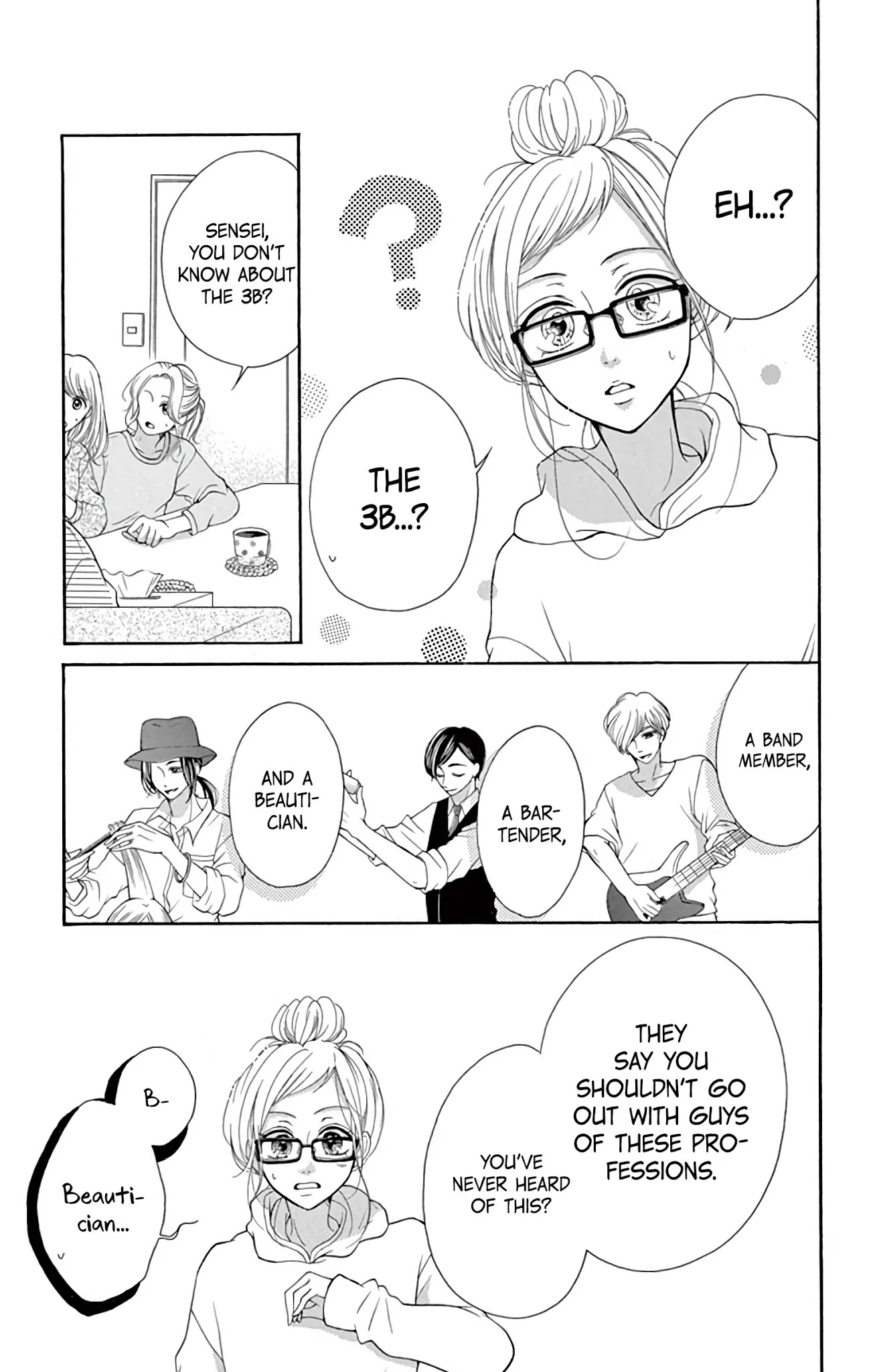 Hey Miss, Don't You Know? Chapter 3.2 page 3 - Chapter 3.2: Extra 2: The 3B Types of Boyfriends