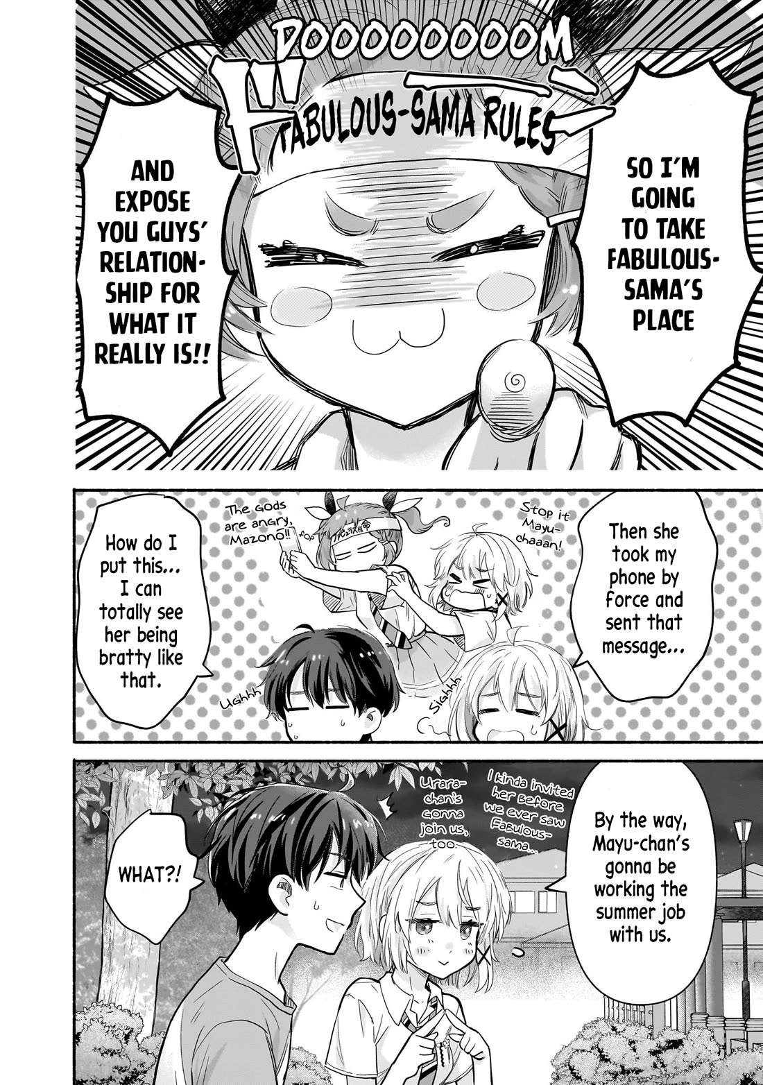 Hey, Wanna Go Out With Me? My Childhood Friend, a Beautiful Girl, Asked Me To Be Her Boyfriend, and I’ve Started a Camouflage Boyfriend Chapter 24 page 14 - Chapter 24: A Fake Couple's Natural Enemy: Fabulous-sama