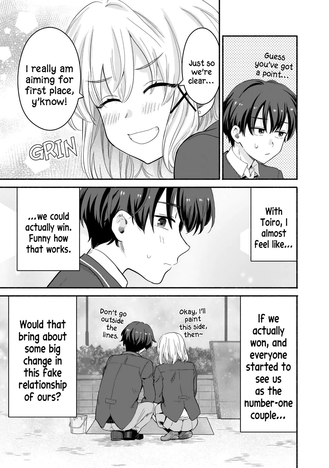 Hey, Wanna Go Out With Me? My Childhood Friend, a Beautiful Girl, Asked Me To Be Her Boyfriend, and I’ve Started a Camouflage Boyfriend Chapter 50 page 13 - Chapter 50: Proving We're a Couple