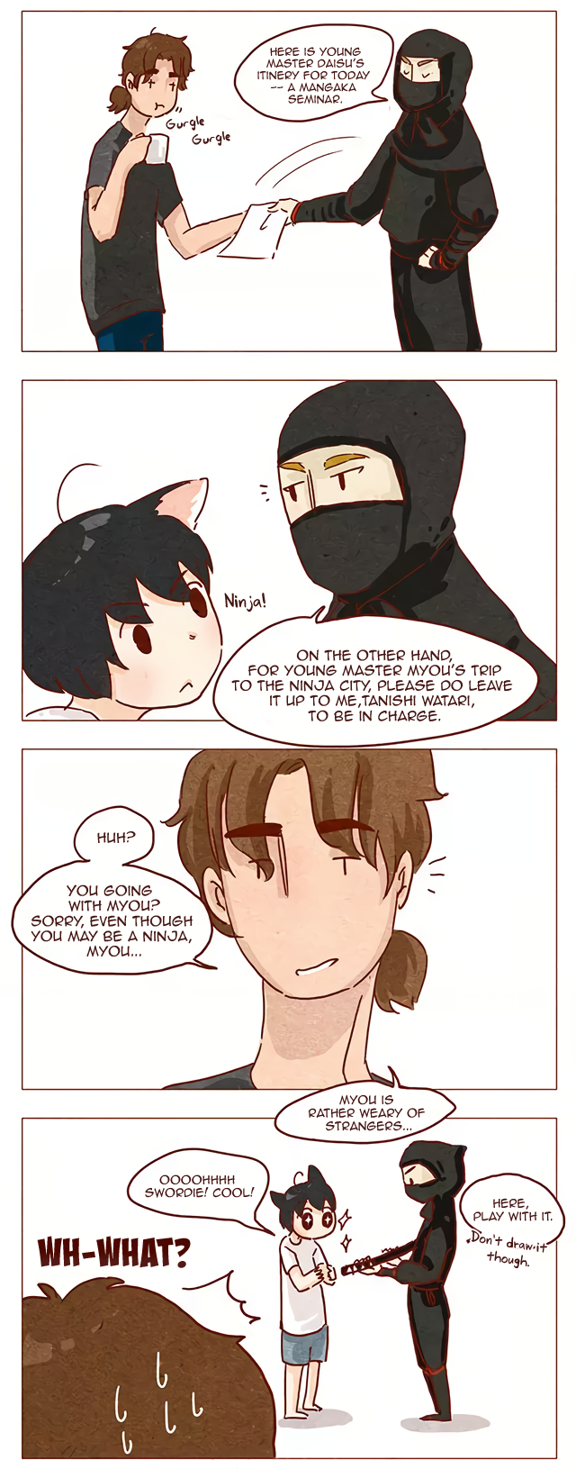Hey, Your Cat Ears are Showing! Chapter 35 page 4 - Chapter 35: Eared Ninja (Upper)
