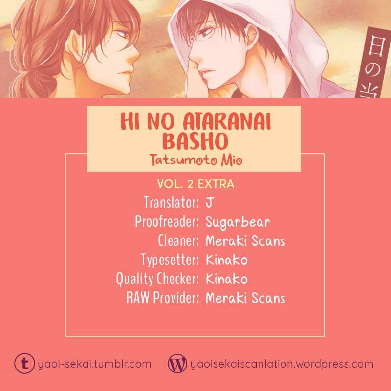 Hi no Ataranai Basho Chapter 8.5 page 1 - Chapter 8.5