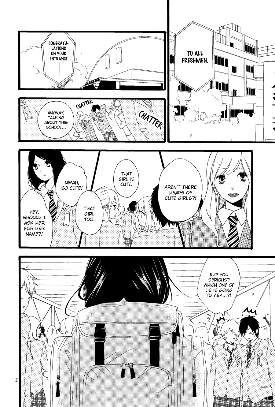 Hibi Chouchou x Hirunaka no Ryuusei Chapter 0.4 page 3 - Chapter 0 v4 : Hibi Ryuusei