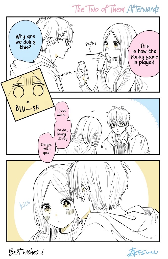Hibi Chouchou Chapter 76.3 page 3 - Chapter 76.3: Twitter Extra - Pocky & Pretz Day