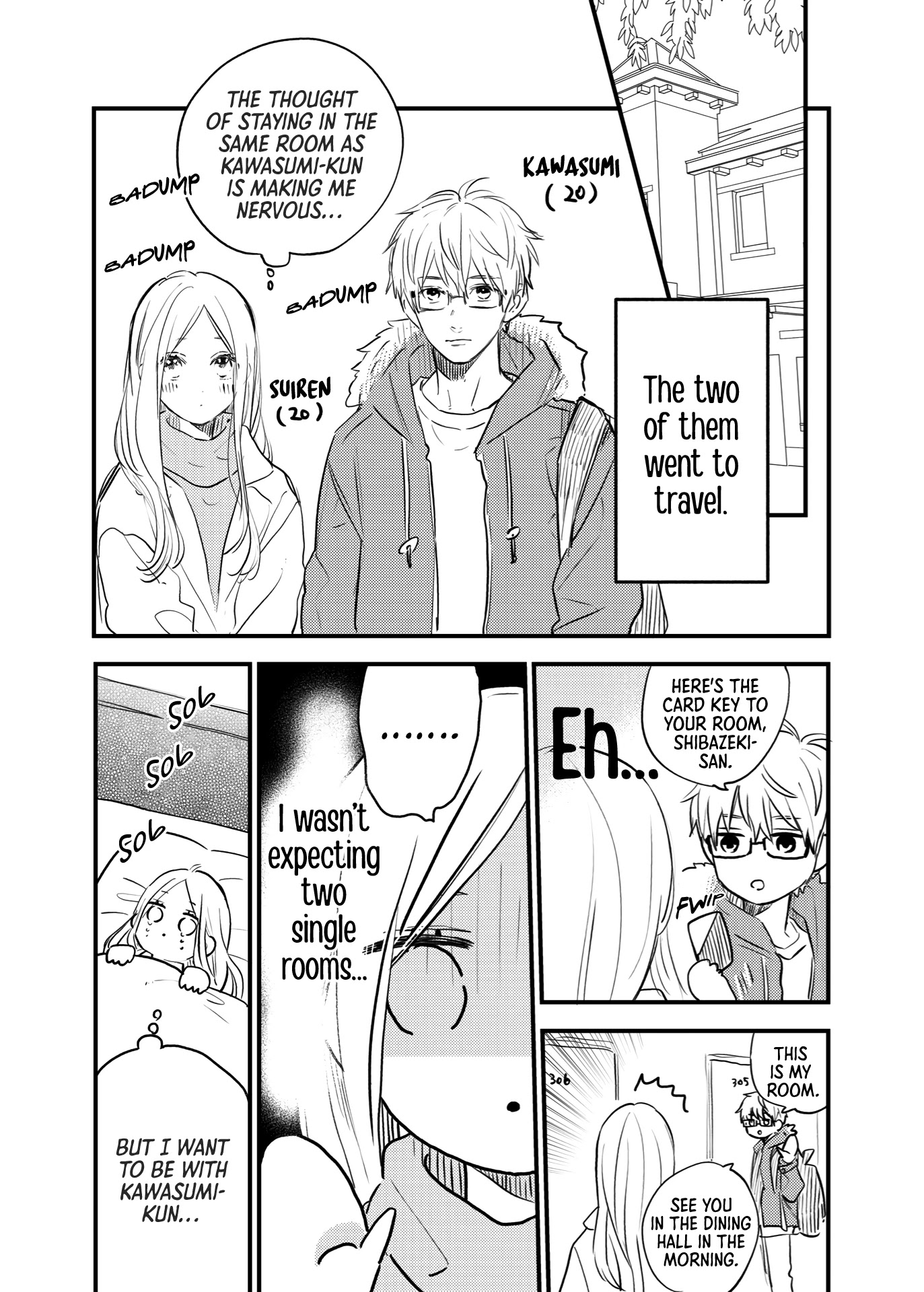 Hibi Chouchou Chapter 76.4 page 2 - Chapter 76.4: Twitter Extra - The Silent Couple's Sleepover (1)