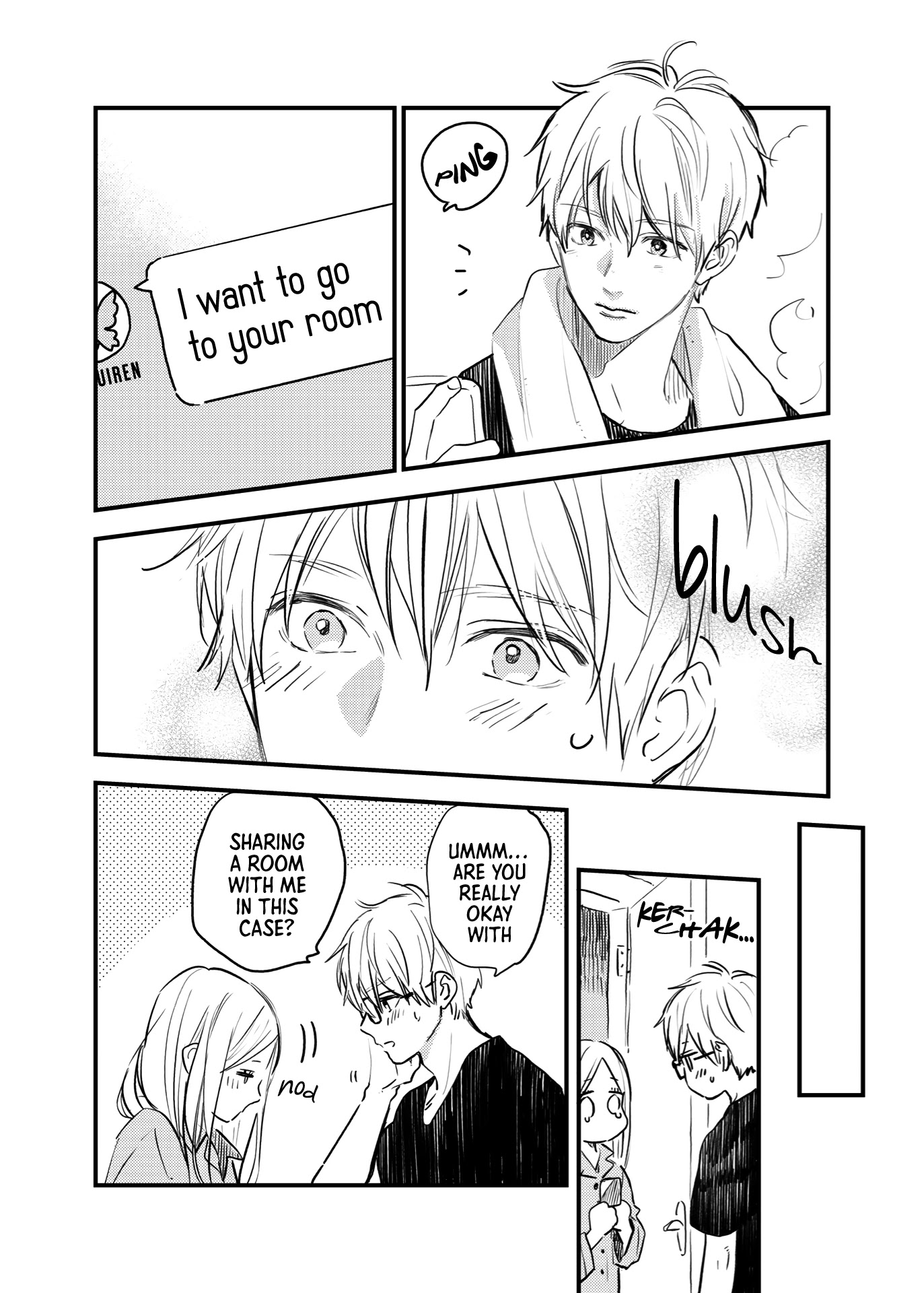 Hibi Chouchou Chapter 76.4 page 3 - Chapter 76.4: Twitter Extra - The Silent Couple's Sleepover (1)