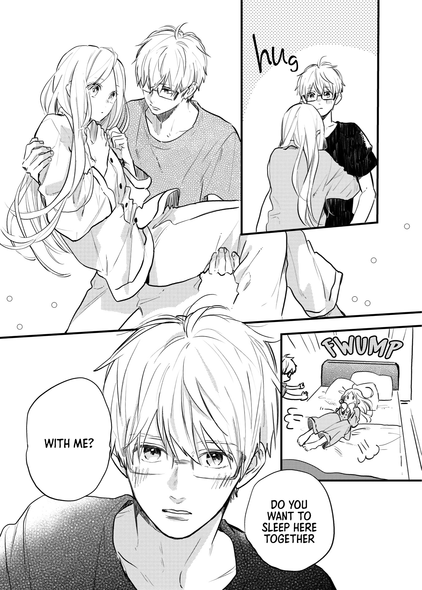 Hibi Chouchou Chapter 76.4 page 4 - Chapter 76.4: Twitter Extra - The Silent Couple's Sleepover (1)