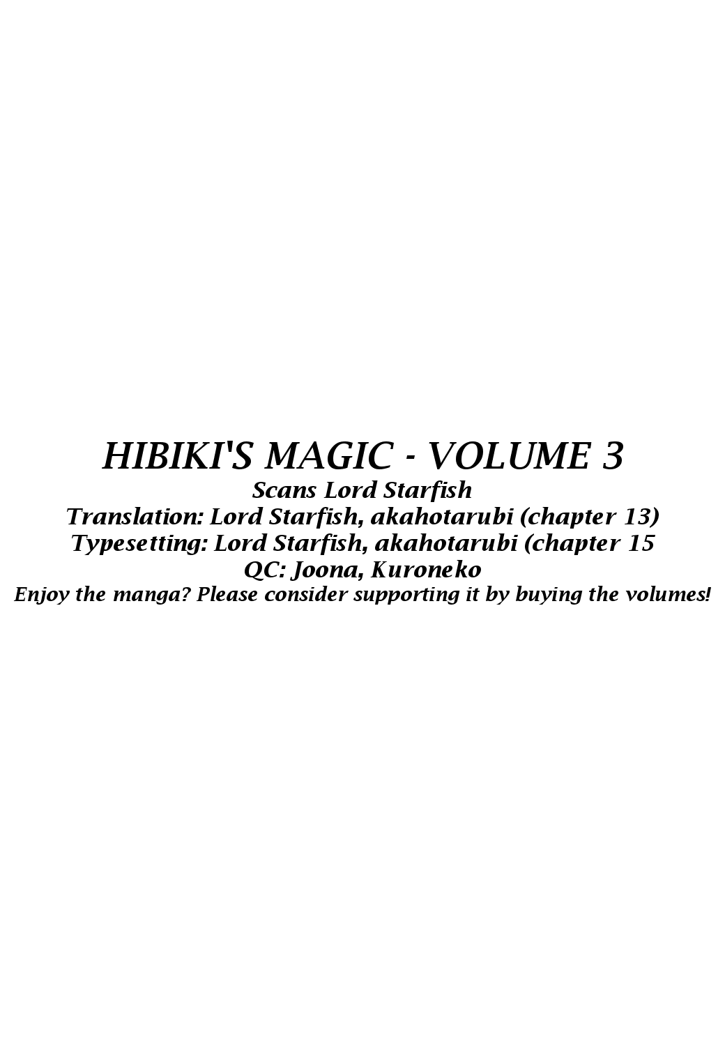 Hibiki no Mahou Chapter 16.5 page 13 - Chapter 16.5: Your Gift to Me