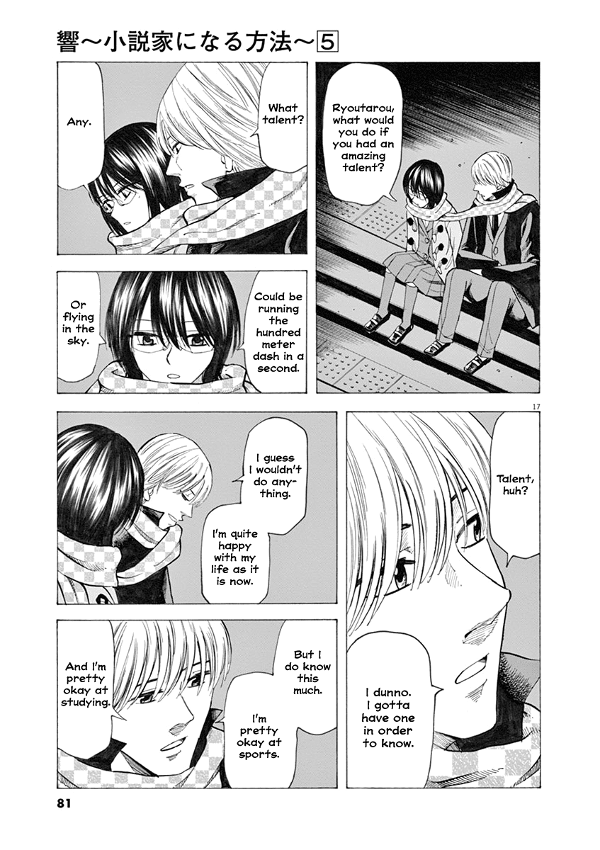 Hibiki - Shousetsuka ni Naru Houhou Chapter 36 page 17 - Chapter 36: Role.